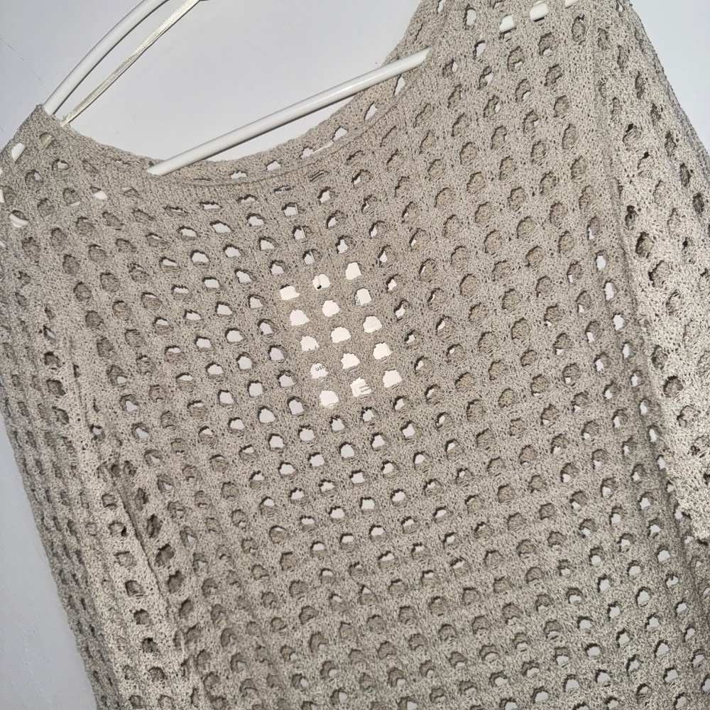 Oak & Fort Swimsuit Cover Up Crochet Dress in Cream for Women - Size Medium - Picture 8 of 8